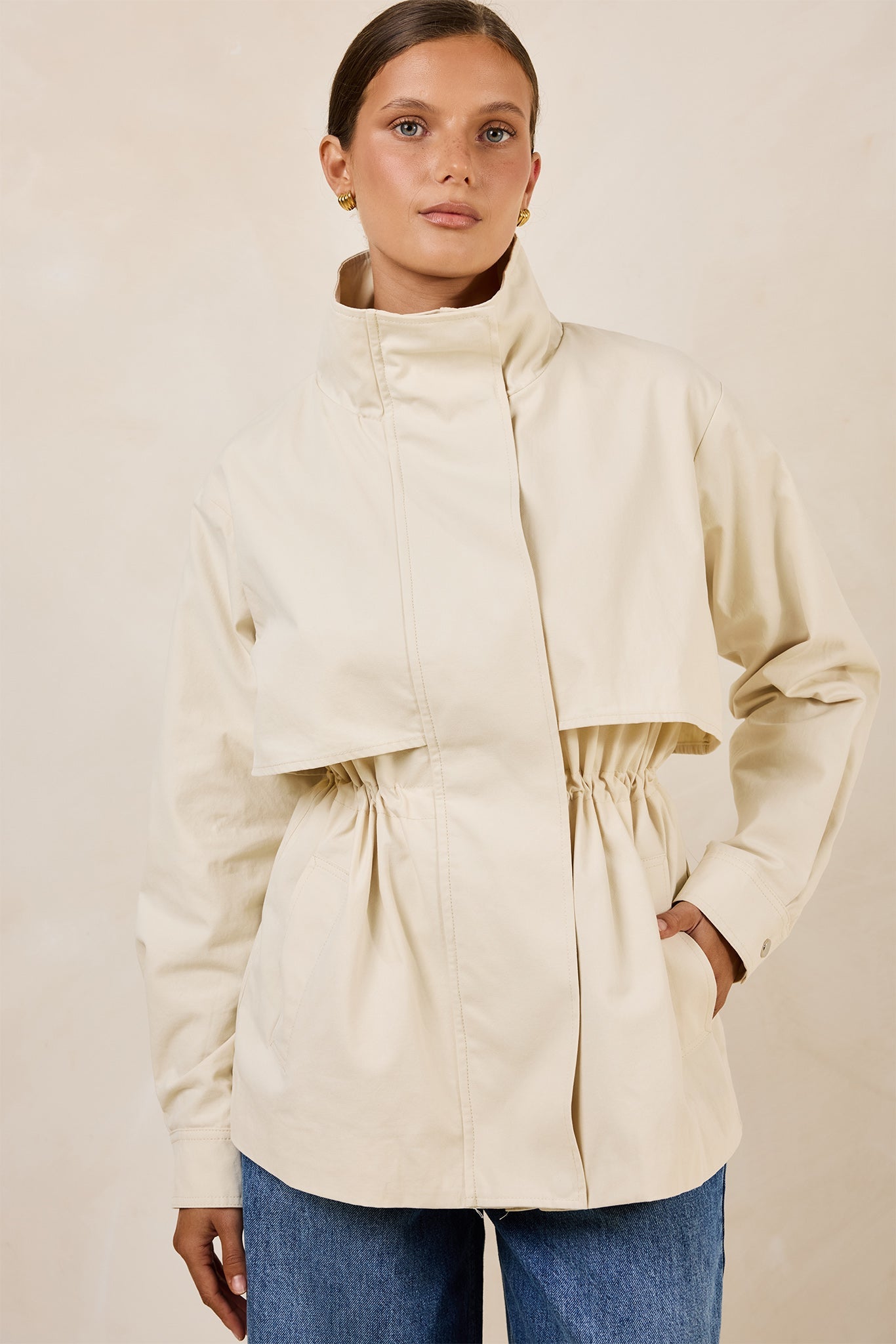 Perlis Funnel-Neck Jacket