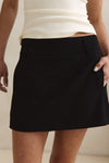 Noir Tailored Skort - Sleek Black, Tailored Fit for Modern Style